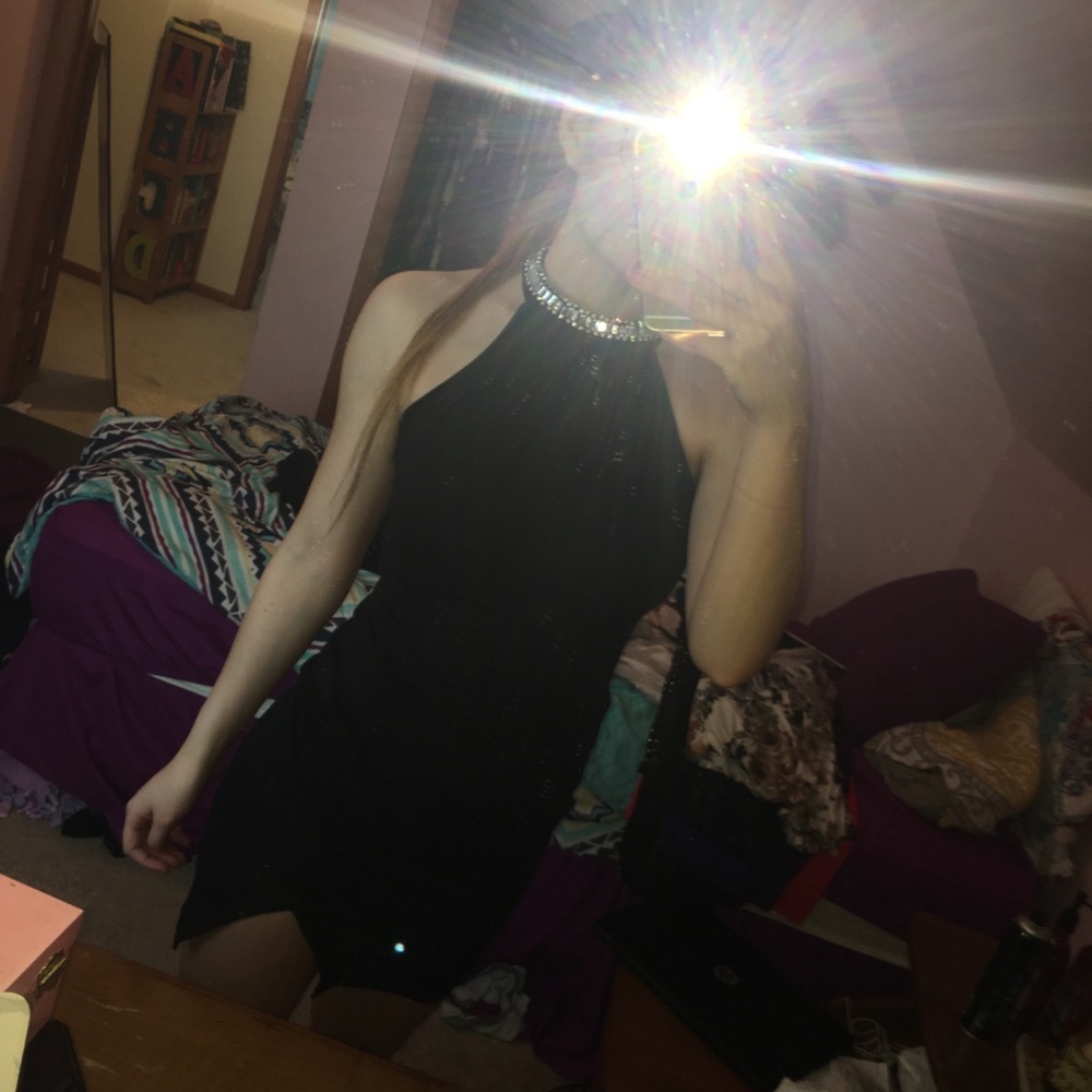 Black mini short homecoming/party dress